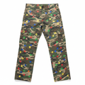 U.D.F Army Fatigue Multicolor Puzzle Cargo Pants - Front