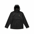 U.D.F Black Waterproof Insulated Puzzle Rain Jacket - Front