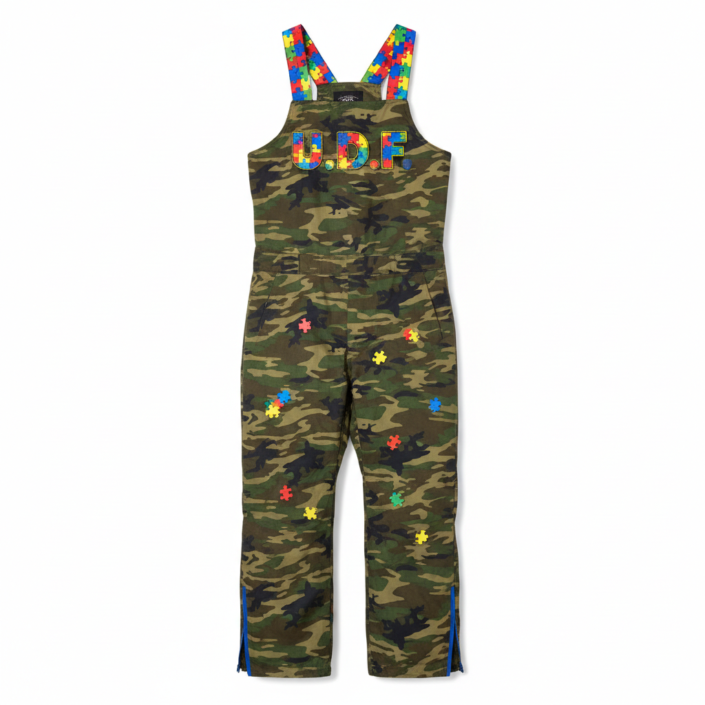 U.D.F Army Fatigue Multicolor Puzzle Snowsuit - Front