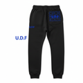 U.D.F Black Outlined Puzzle Joggers