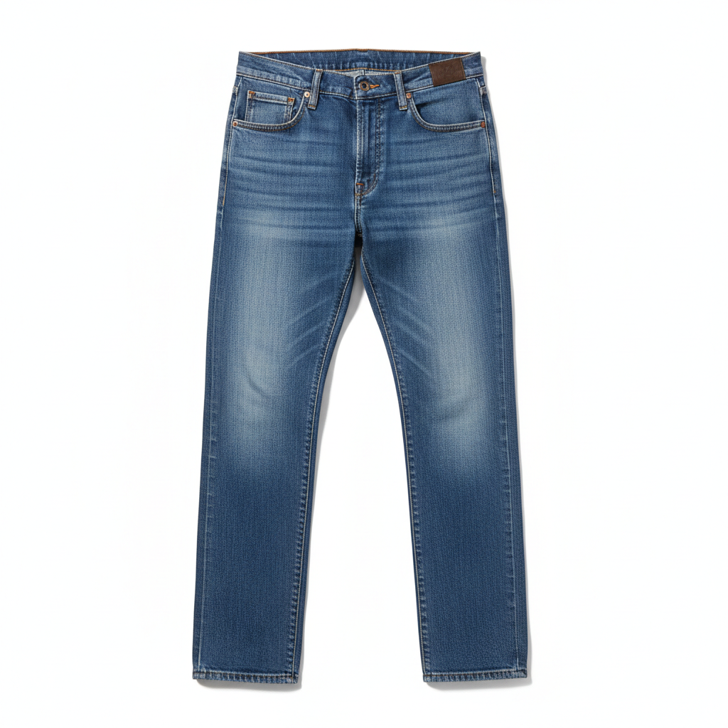 Relaxed Fit Stone Wash Jeans